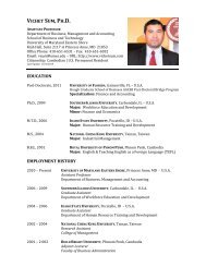 Curriculum Vitae - University of Maryland Eastern Shore