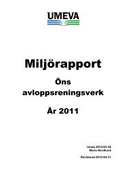 MiljÃ¶rapport Ãns ARV 2011.pdf - umeva