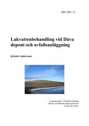 Lakvattenbehandling vid DÃ¥va deponi och avfallsanlÃ¤ggning - umeva