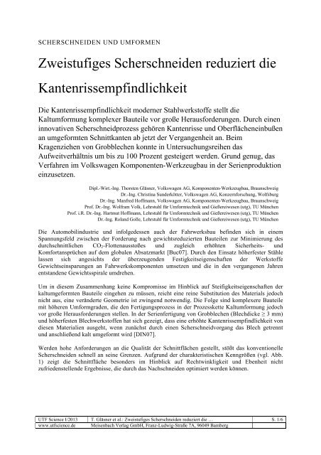 Whitepaper als PDF herunterladen - UMFORMtechnik