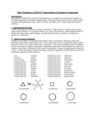 Short Summary of IUPAC Nomenclature of Organic Compounds