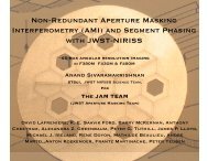 Non-Redundant Aperture Masking Interferometry - James Webb ...