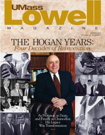 THE HOGAN YEARS: - University of Massachusetts Lowell