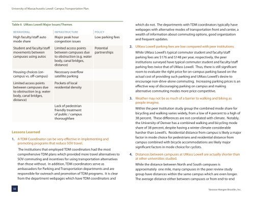 comprehensive campus transportation plan - University of ...