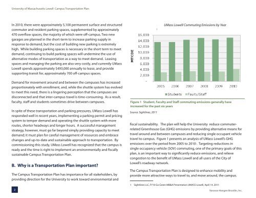 comprehensive campus transportation plan - University of ...