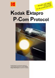 Kodak Ektapro P-Com Protocol