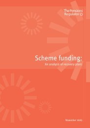 Scheme funding: an analysis of recovery plans - The Pensions ...