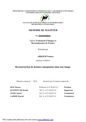 page de garde - UniversitÃ© Mouloud Mammeri de Tizi Ouzou