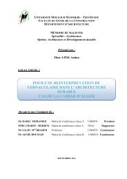 pour une reinterpretation du vernaculaire dans l'architecture durable ...