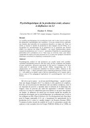Psycholinguistique de la production orale, aisance et - UMR 7023