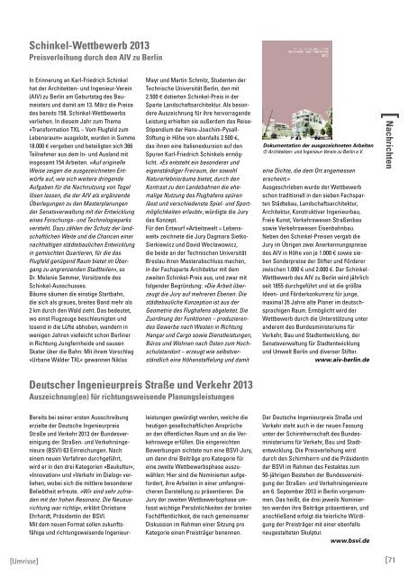 AKTUELLES HEFT [Umrisse] Zeitschrift fÃ¼r Baukultur 1/2 - 2013
