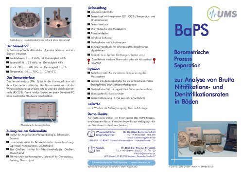 BaPS Datenblatt - UMS