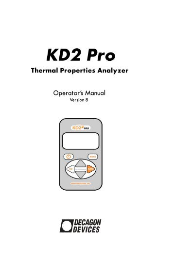 KD2 Pro manual.book - UMS