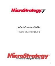 MicroStrategy 7 Administrator Guide