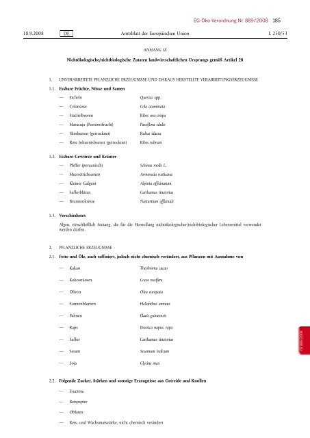 EU-Verordnung Ãkologischer Landbau - Ministerium fÃ¼r ...