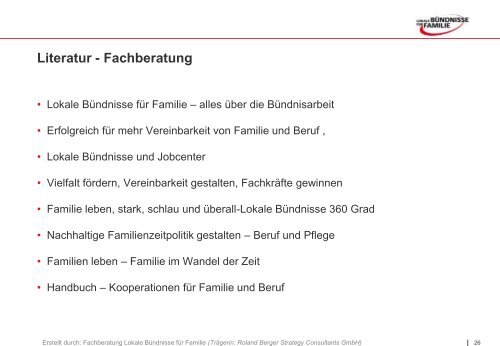 Fachberatung Lokale Bündnisse für Familie