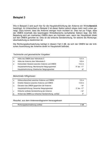 Mobilfunk- und WLL-Basisstationen; Vollzugsempfehlung zur NISV