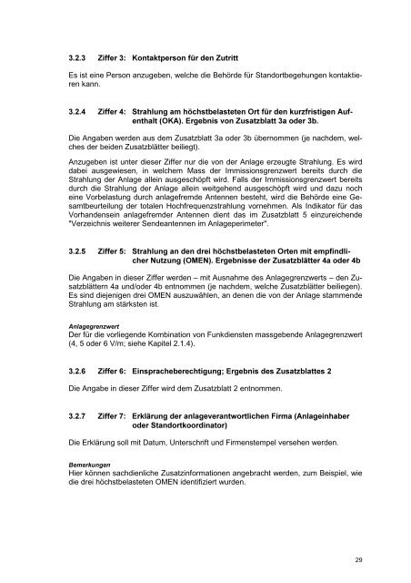 Mobilfunk- und WLL-Basisstationen; Vollzugsempfehlung zur NISV