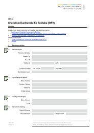 Checkliste Kurzbericht fÃ¼r Betriebe (StFV) - Umwelt und Energie