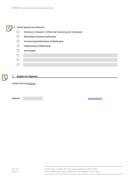 Checkliste Kurzbericht fÃ¼r Betriebe (StFV) - Umwelt und Energie