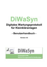 Benutzerhandbuch DiWaSyn 4.0 (0,9 MB) - Die Kommunale Umwelt ...