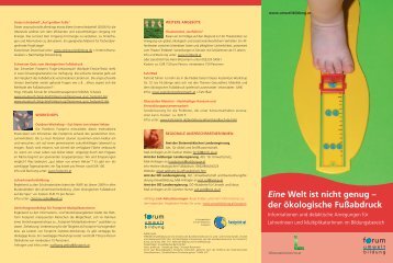 Eine Welt ist nicht genug - Lebensministerium