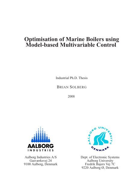 Optimisation of Marine Boilers using Model-based Multivariable ...