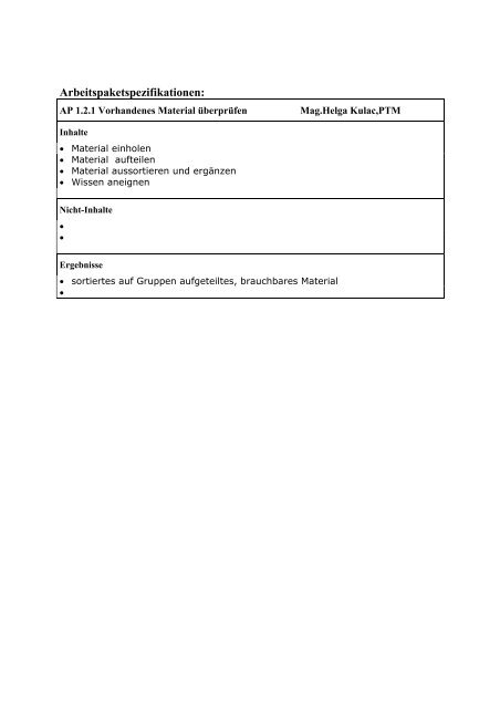 Projekttagebuch