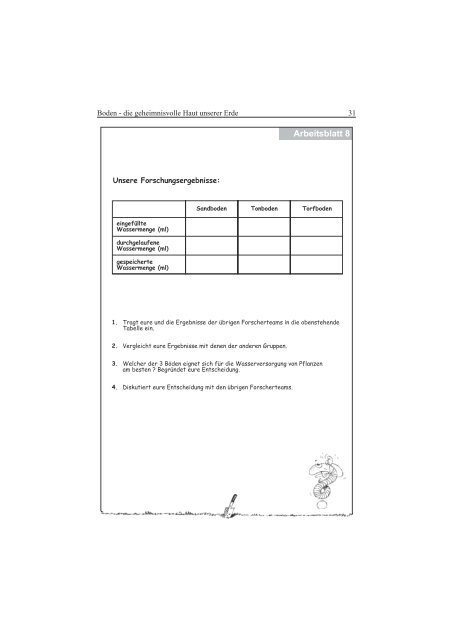 Boden - die geheimnisvolle Haut unserer Erde - Aktionstage-Kalender