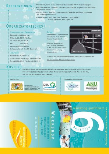 Flyer - Umweltbildung in Bayern