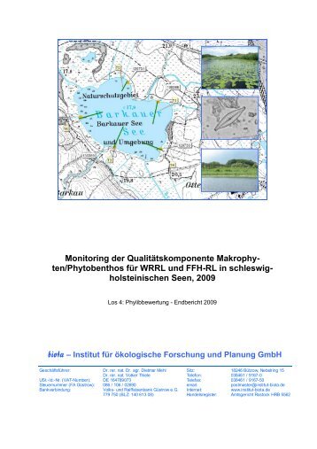 holsteinischen Seen, 2009 - Landesamt für Landwirtschaft, Umwelt ...