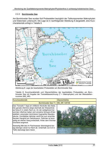 holsteinischen Seen, 2009 - Landesamt für Landwirtschaft, Umwelt ...