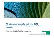 Abwärmepotenzialerhebung 2012 - Kommunalkredit Public ...