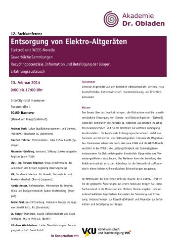 Entsorgung von Elektro-Altgeräten - Hellmann Process Management