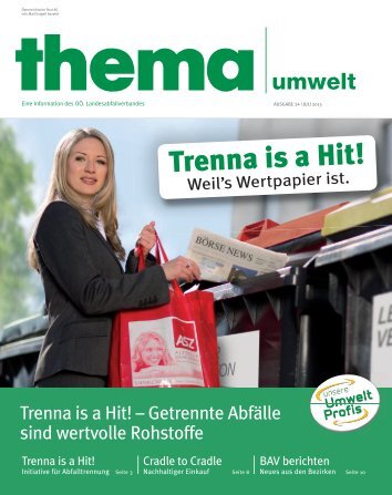 Thema Umwelt 14. Ausgabe 06-12013 - Umweltprofis