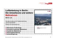 Luftbelastung in Berlin: Die Umweltzone und weitere Maßnahmen