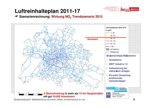 Luftbelastung in Berlin: Die Umweltzone und weitere Maßnahmen