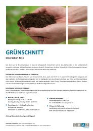 GRÜNSCHNITT Osteraktion 2013