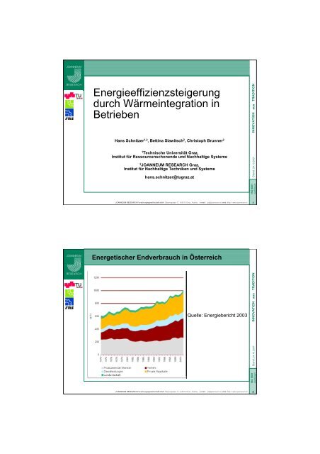 Energieeffizienzsteigerung durch Wärmeintegration in Betrieben