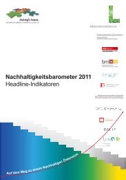 Nachhaltigkeitsbarometer 2011 - WISA - Lebensministerium