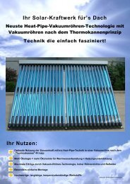 VakuumrÃ¶hren-Kollektor - Umweltundtechnik.de