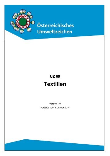 UZ 69 Textilien - Das Österreichische Umweltzeichen