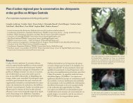 Plan d'action rÃ©gional pour la conservation des chimpanzÃ©s ... - PFBC