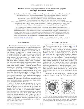 Electron-phonon coupling mechanism in two-dimensional graphite ...