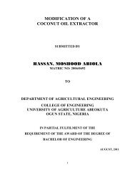 modification of a coconut oil extractor hassan, moshood abiola
