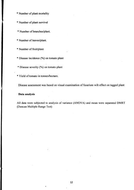 SCREENING OF TOMATO ACCESSIONS FOR RESISTANCE TO ...