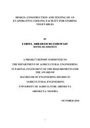 design, construction and testing of an evaporative cooling