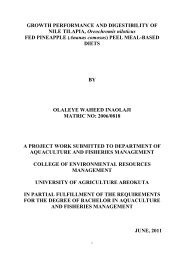 Certification - The Federal University of Agriculture, Abeokuta
