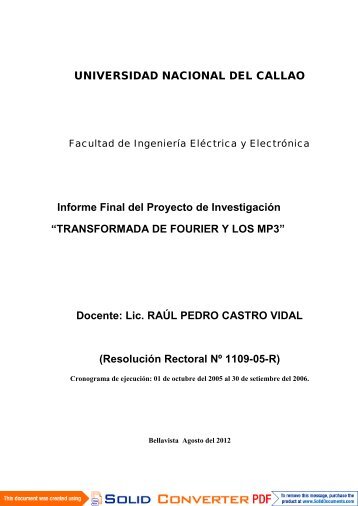 2012 - Universidad Nacional del Callao.