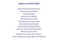 JUBILEU DE PRATA 2012 - Unafisco